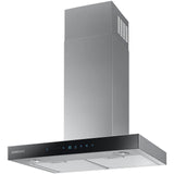 Hota incorporabila decorativa Samsung NK24N5703BS/UR, Putere de absorbite 722 mc/h, Power Ventilation System, Auto conectivity, Lumina LED, 60 cm, Negru/Inox