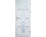 Usa Lemn Exterior 1/2 Molid Alb 90x210 Cm Dreapta