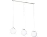 Lustra Rondo E27 Max. 3x40w, Nichel Mat/alb