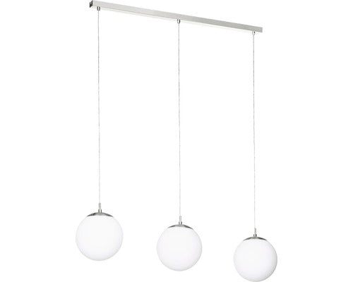 Lustra Rondo E27 Max. 3x40w, Nichel Mat/alb