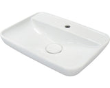 Lavoar Ceramic, Fackelmann Candia, pe Blat, 60 cm, Alb