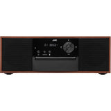 Microsistem audio JVC RD-E761, 16 W, Bluetooth, FM, player CD, USB, conversie CD audio in mp3, intrare AUX, Lemn