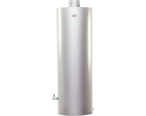 Ansamblu boiler pe lemne 120l cu focar economic