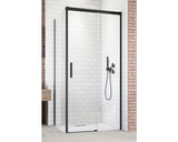 Perete Lateral Dus Radaway Idea Black S1 Stanga 90x200 Cm, Sticla Transparenta, Profil Negru