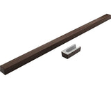 Prag cabina dus drept din marmura compozita 140 cm Venge Dark