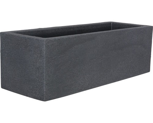 Jardiniera Geli Kubus, Plastic, 80x30x26 Cm, Antracit