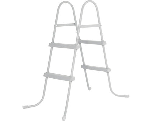 Scara piscina Bestway, otel, 84 cm, gri