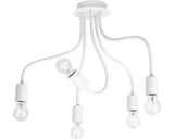 Lustra Flex E27 Max. 5x60w, Alb