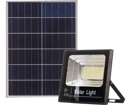 Proiector Solar Cu Led Ql Lighting 12000 Lumeni 3000-8000k, Cu Telecomanda, Aluminiu Negru