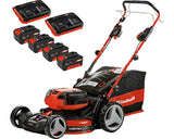 Masina de tuns gazon/iarba pe acumulator Einhell PXC GE-CM 36/47 S HW Li (4x4,0Ah), motor fara perii,latime taiere 47 cm, 6 trepte inaltime taiere (30-65 mm), sac colectare 75 l, adaptor mulcire, contine: 4 acumulatori 4.0 Ah + incarcator
