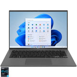 Laptop LG Gram 14Z90Q cu procesor Intel Core i7-1260P, 14" WUXGA (1920*1200), 16GB DDR5, 256 GB SSD, Intel Iris Xe Graphics, Windows 11 Home Plus, Obsidian Black