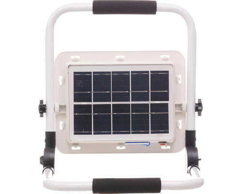 Proiector Portabil Cu Incarcare Solara Ql Lighting 8000 Lumeni Ip65, Lumina Rece, Cu Acumulator Li-ion 18000mah