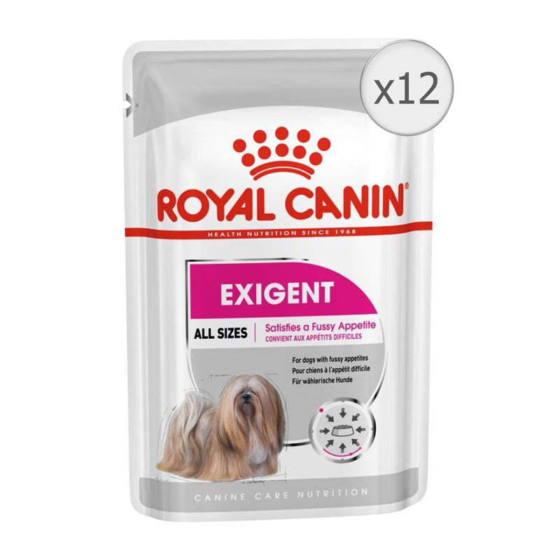 Hrana umeda pentru caini Royal Canin, Exigent, pentru apetit capricios, in pate, 12x85g