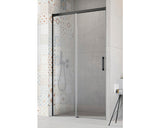 Usa glisanta pentru nisa Radaway Idea Black DWJ stanga 120x200,5 cm, sticla transparenta, profil negru