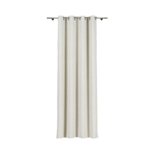 Draperie cu inele Tysa, uni bej, efect umbrire, 140x245 cm