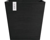 Ghiveci Ecopots Rotterdam Cu Sistem De Irigare Plastic 45, 4x45, 4x44 Cm Gri Inchis