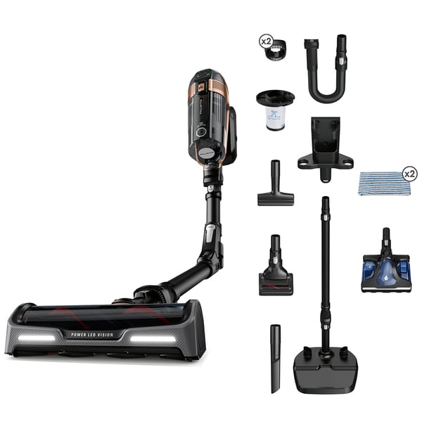 Aspirator Vertical ROWENTA X-Force Flex 15.6 RH99G1WO, 0.9l, 32.4V, Autonomie Maxima 80 min, Negru-Maro