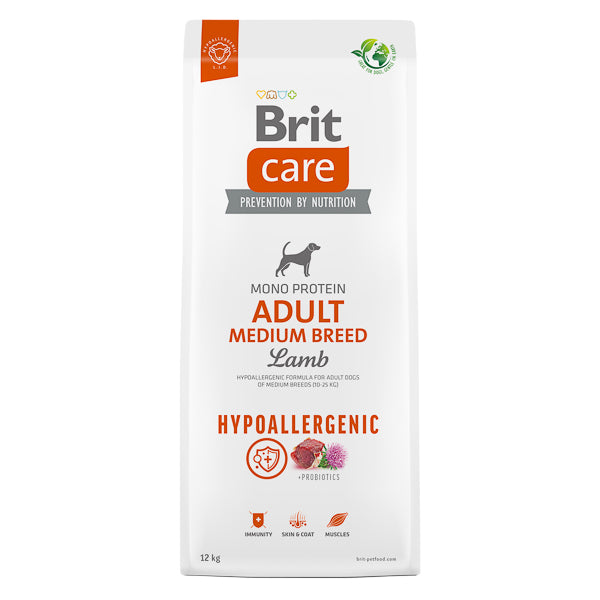 Hrana uscata pentru caini Brit Care Hypoallergenic Adult Medium Breed, 12 kg