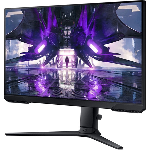 Monitor gaming, Samsung, Odyssey S24AG300, 24", Full HD, 1 ms, 144 Hz, Freesync Premium, Design ergonomic, HDMI, Negru