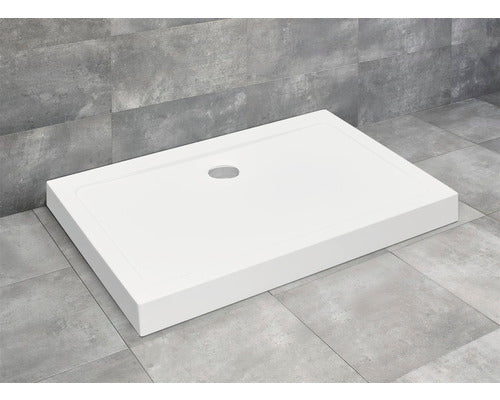 Cadita De Dus Dreptunghiulara Radaway Doros D Compact 100x120x11,5 Cm Acril Alb Sdrd1210-05