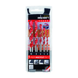 Set de 5 burghie universale, Alpen, Argintiu/Rosu