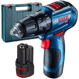 Masina de gaurit si insurubat (bormasina) cu percutie Bosch Professional GSB 12V-30, 12 V, 1600 RPM, 24.000 PPM, 2 acumulatori, incarcator rapid, valiza profesionala