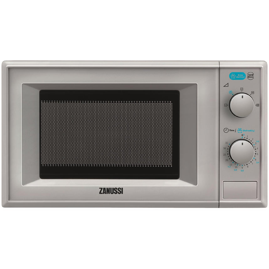 Cuptor cu microunde Zanussi ZFM20100SA, 20 l, 700 W, Mecanic, Silver