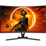 Monitor gaming curbat LED VA AOC 31.5", Full HD, DisplayPort, 165Hz, FreeSync Premium, Vesa, Nrgru/Rosu