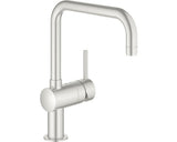 Baterie Bucatarie Cu Dus Extractibil Grohe Minta 32488 Supersteel Mat