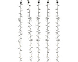 Set 5 Liane Lafiora Cu Led-uri, Alb Cald