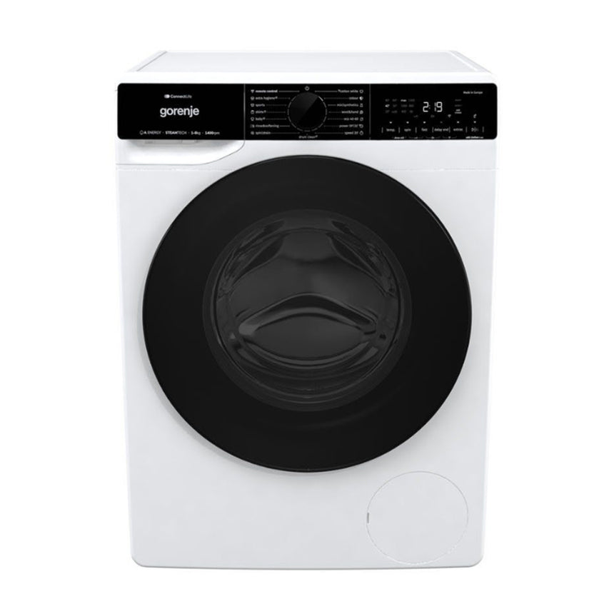 Masina de spalat rufe Gorenje WPNA84A2TSWIFI, ConnectLife, SteamTech, Extra Hygiene, 1400 rpm, 8 kg, Clasa A, Alba
