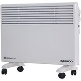 Convector electric Daewoo DPH1500W, 1500 W, 2 trepte de putere, Protectie la supraincalzire, Termostat reglabil, Indicator luminos , Alb