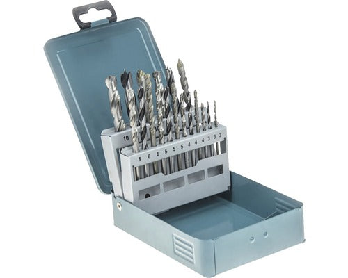 Set burghie lemn metal si zidarie 3-10mm 18buc D-46202