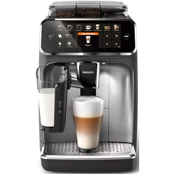 Espressor automat Philips LatteGo Seria 5400 EP5444/70, 1.8l, 1500W, 15 bar, Gri-Argintiu