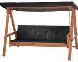 Balansoar Gradina Hollywood Garden Place Lemn 235x120x178 3 Locuri Maro