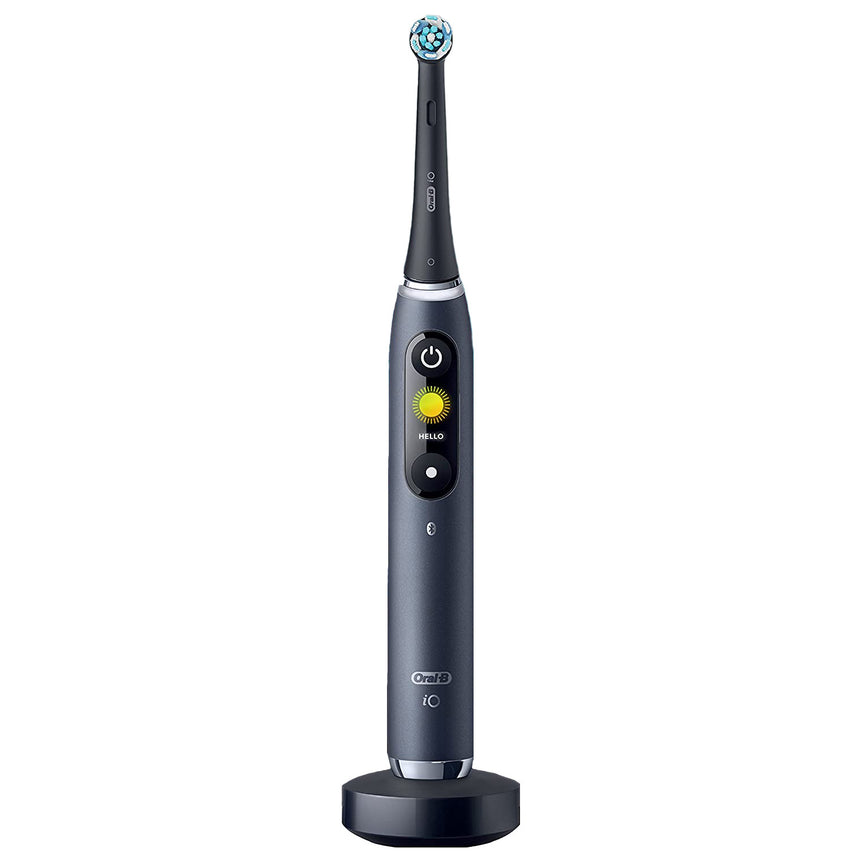 Periuta de dinti electrica Oral-B iO-9 Special Edition, Display Color, 7 programe inteligente, 3D Teeth Tracking, Carcasa de incarcare Power2Go, Black Onyx