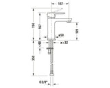 Baterie lavoar monocomanda DURAVIT A.1 A11020002010 fara set evacuare crom