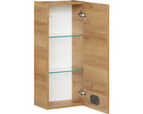 Dulap baie suspendat pelipal Quick Set 353, 1 usa, PAL, 70x30 cm, stejar Riviera