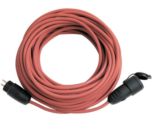 Prelungitor Electric 30m 3600w Rosu, Cablu Cauciuc, Pentru Exterior Ip44
