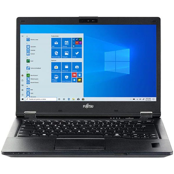 Laptop FUJITSU LifeBook E5410, Intel Core i5-10210U pana la 4.2GHz, 14" Full HD, 8GB, SSD 256GB, Intel UHD Graphics, Windows 10 Pro, Negru