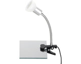 Lampa De Birou Ledo Gu10 3w, Bec Led Inclus, Argintiu/alb