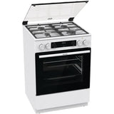 Aragaz combinat, Gorenje GKS6C70WF , 71L, 4 arzatoare , clasa energetica A, Alb