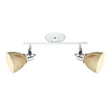 Aplica Klausen, Krater Ap2, Alb/Bej, IP20, E27, 2 x 11 W