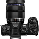 Aparat foto Mirrorless OLYMPUS E-M1 Mark II, 20.4 MP, 4K, Wi-Fi, Double Zoom Kit, Negru