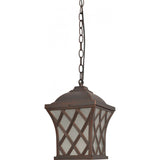 Pendul de exterior Klausen Jersey 7, maro antic, 1XE27, H:105cm, aluminiu, IP23