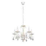 Candelabru Ignacio 5xE14, 55x55x96 cm, 40W, alb, auriu