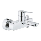 Baterie cada Grohe Lineare, 1/2", monocomanda, cartus ceramic, diverter, protectie reflux, limitator temperatura, crom
