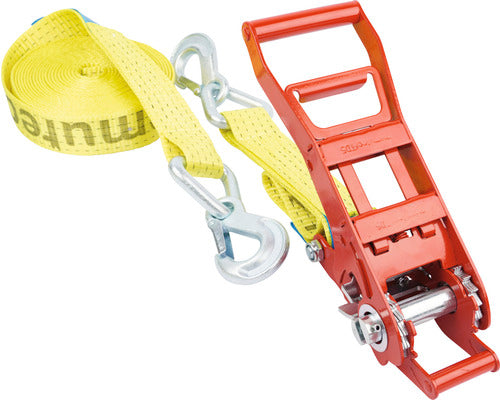 Set Chingi De Fixare Cu Clichet & Carabiniera Mamutec Td5 50mm X 8m, Max. 5000kg, Galben, 2 Piese
