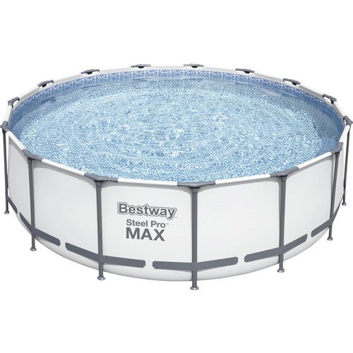 Piscina rotunda cu cadru metalic Ø 457 cm H 122 cm capacitate 16015 l, inclusiv filtru