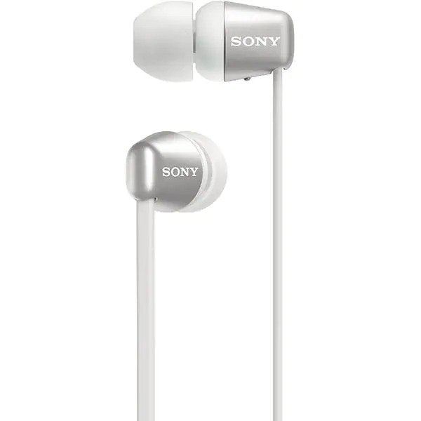 Casti SONY WIC310, Bluetooth, In-Ear, Microfon, Alb